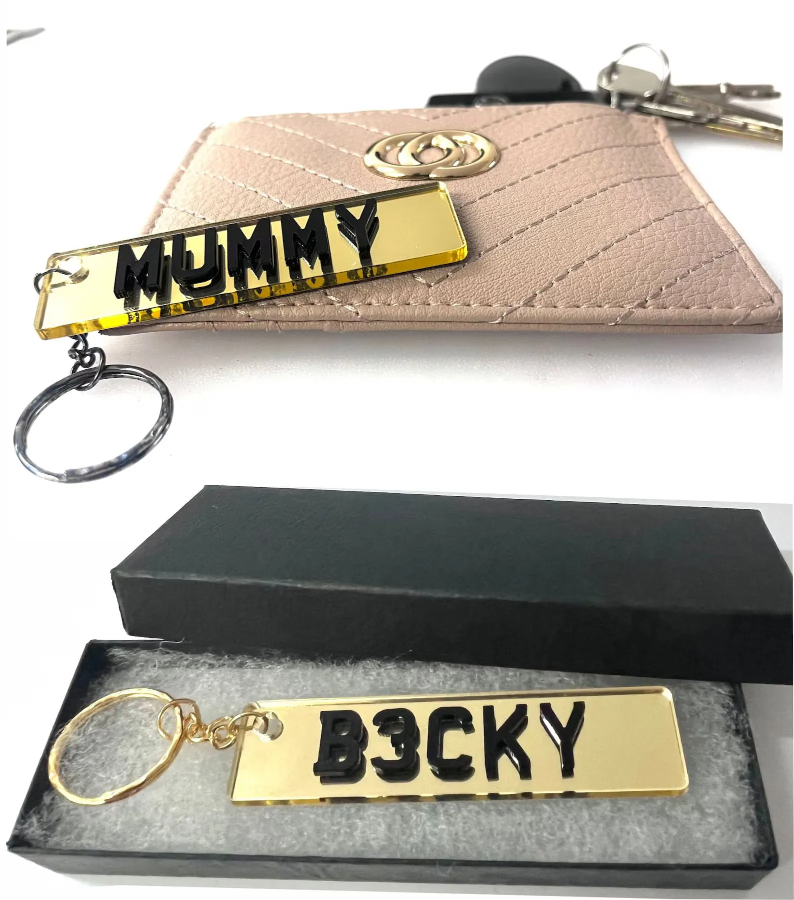 Custom 4D Numberplate Keyring