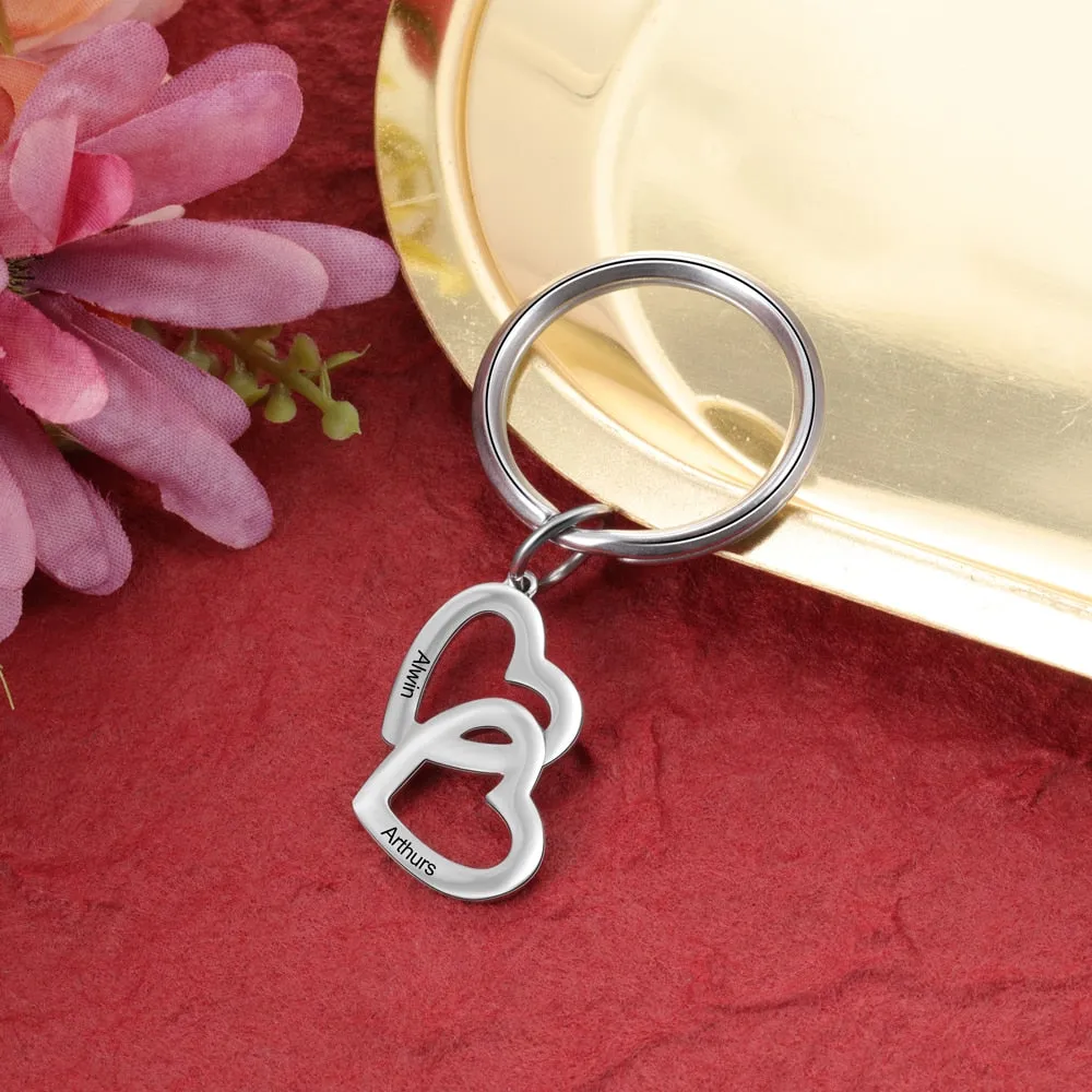 Customized Engraving Name Keyring Keychains