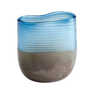 Cyan Design 10343 Europa Vase - Blue And Iron Glaze - Small