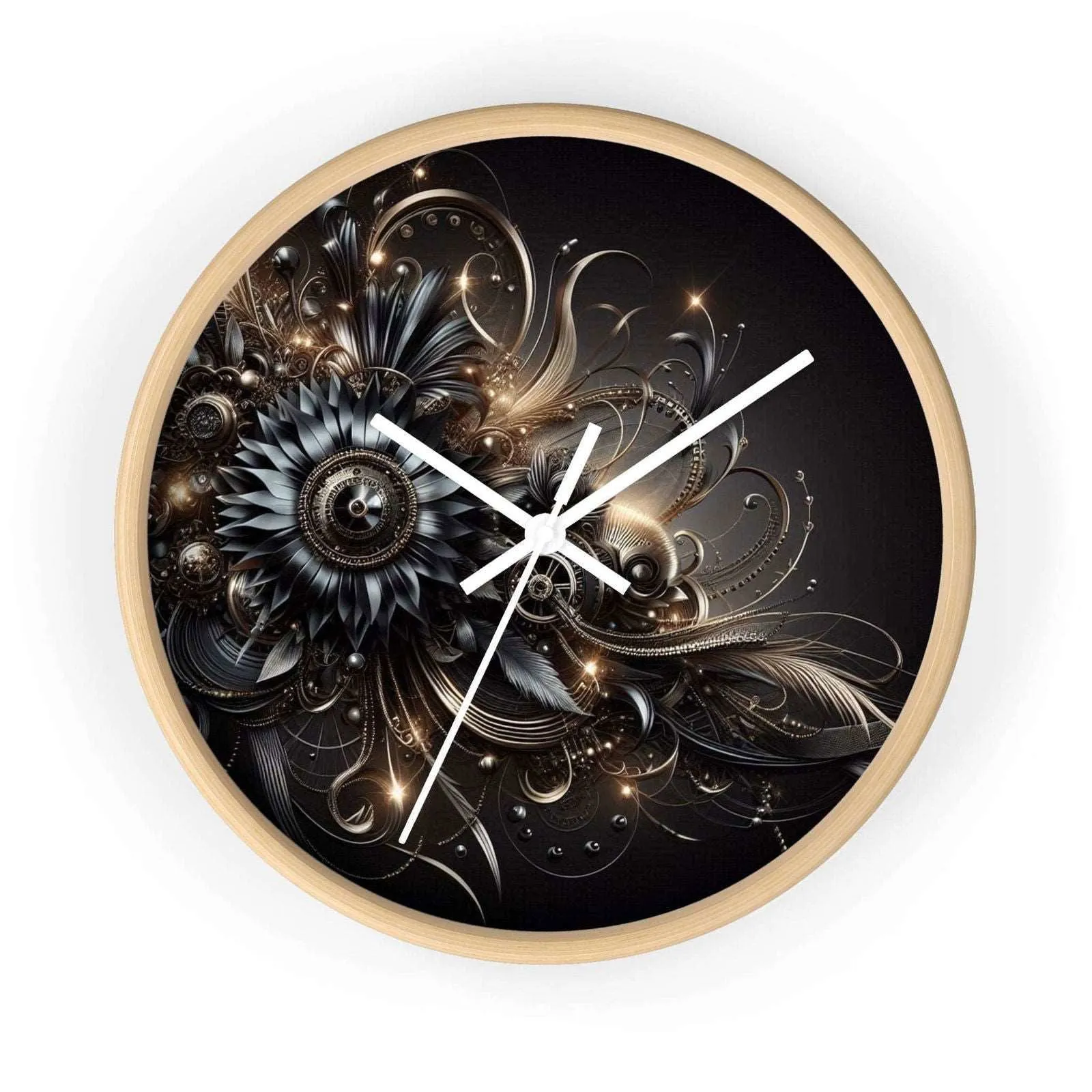 Dark Hourglass Wall Clock