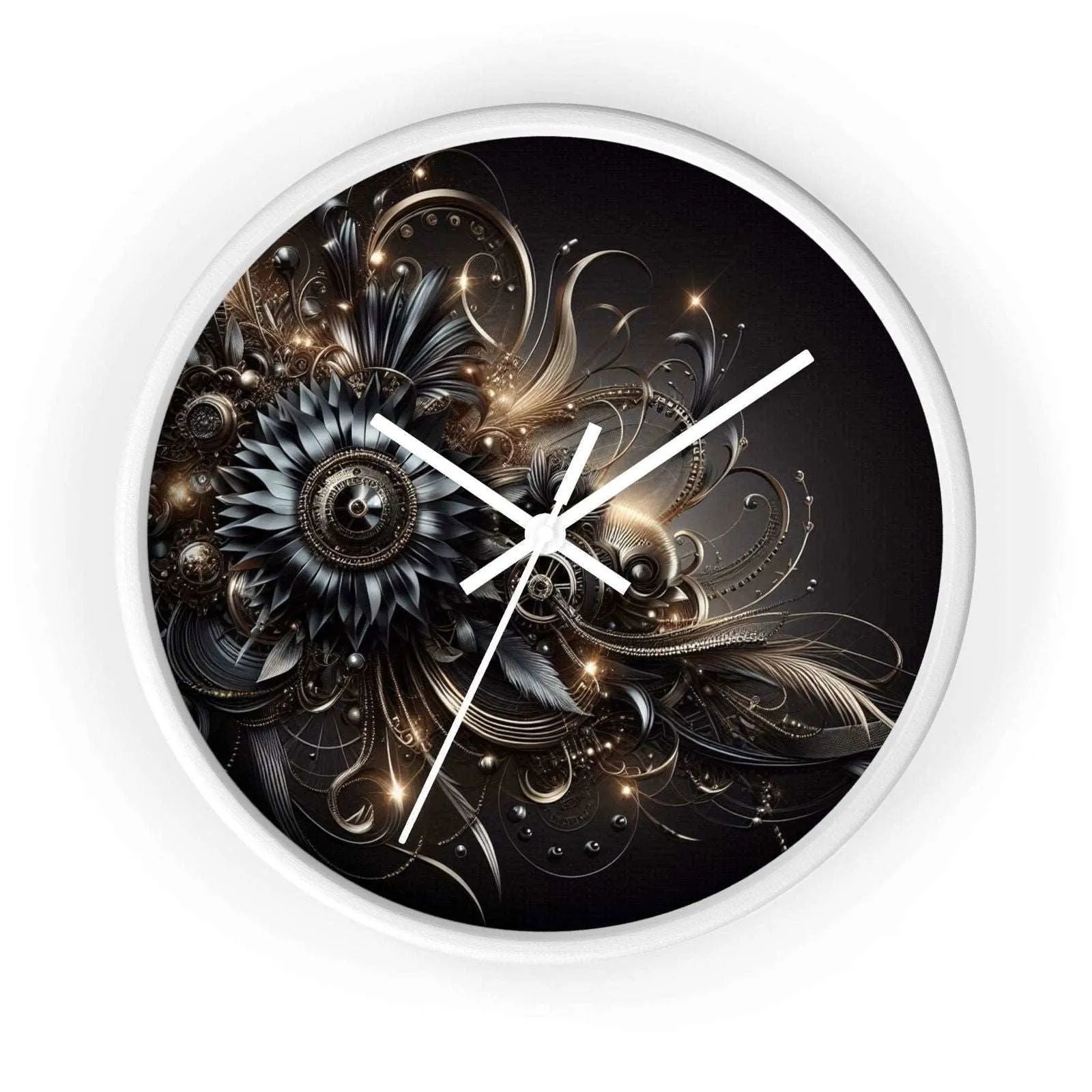 Dark Hourglass Wall Clock