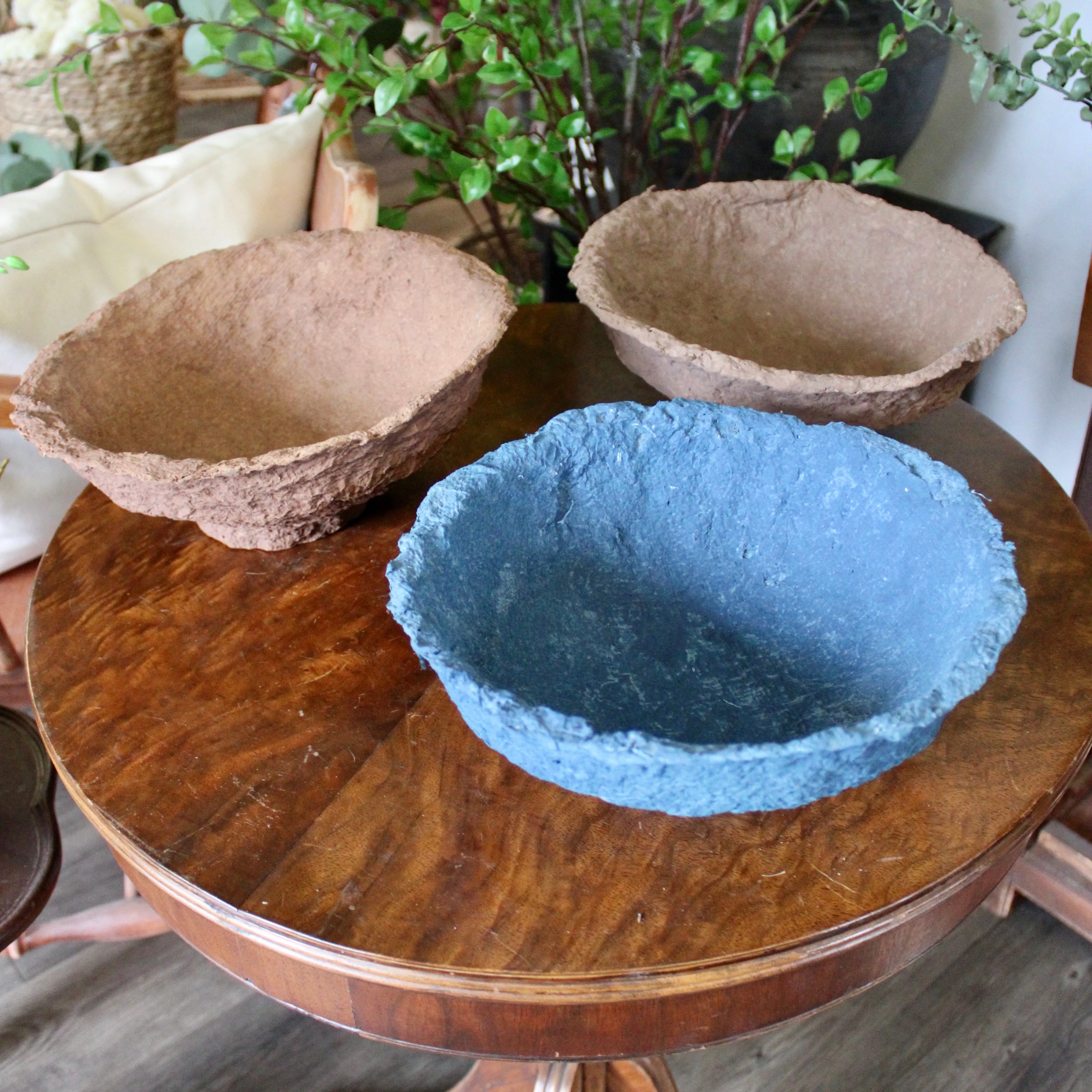 Decorative Handmade Paper Maché Bowls