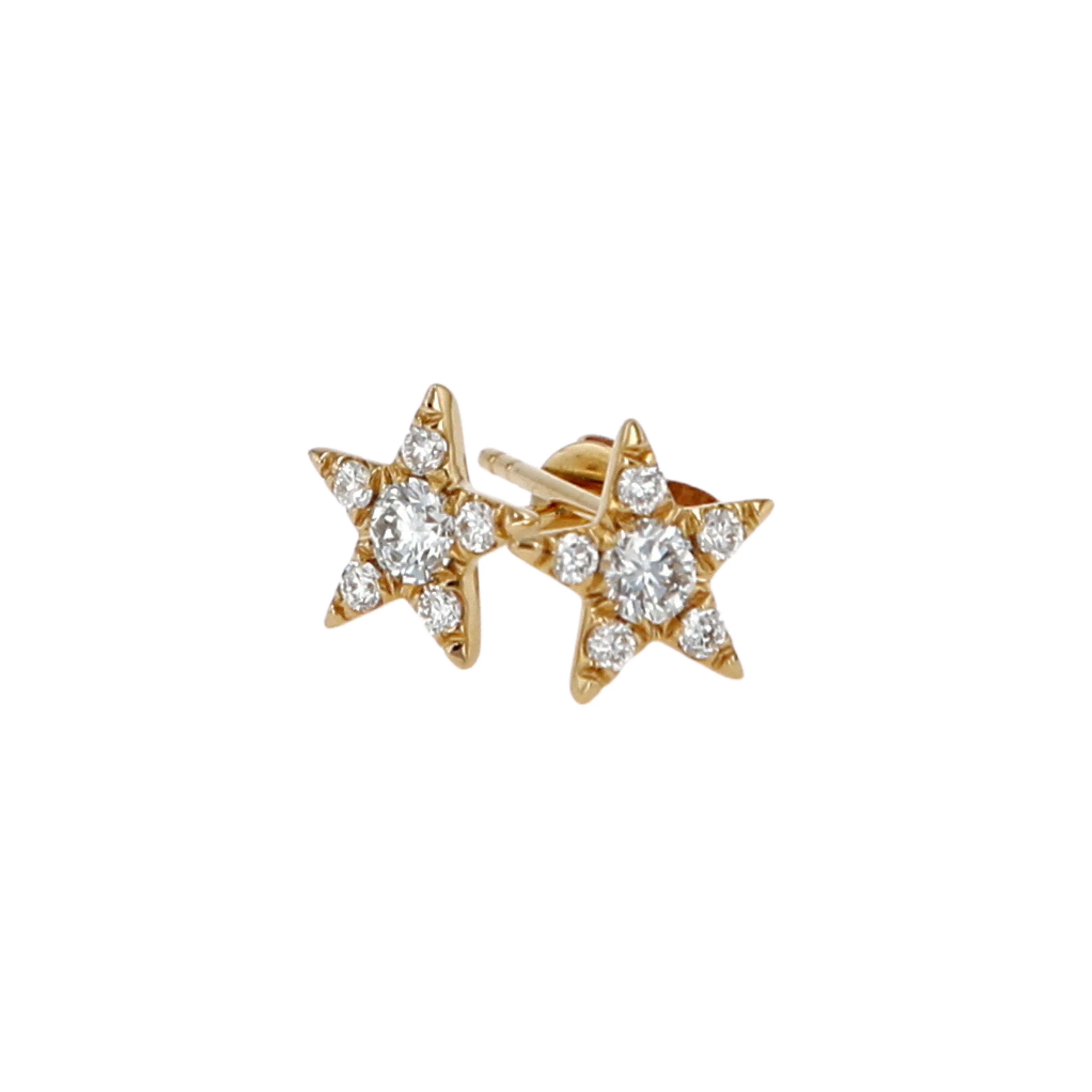 Diamond Star Earrings