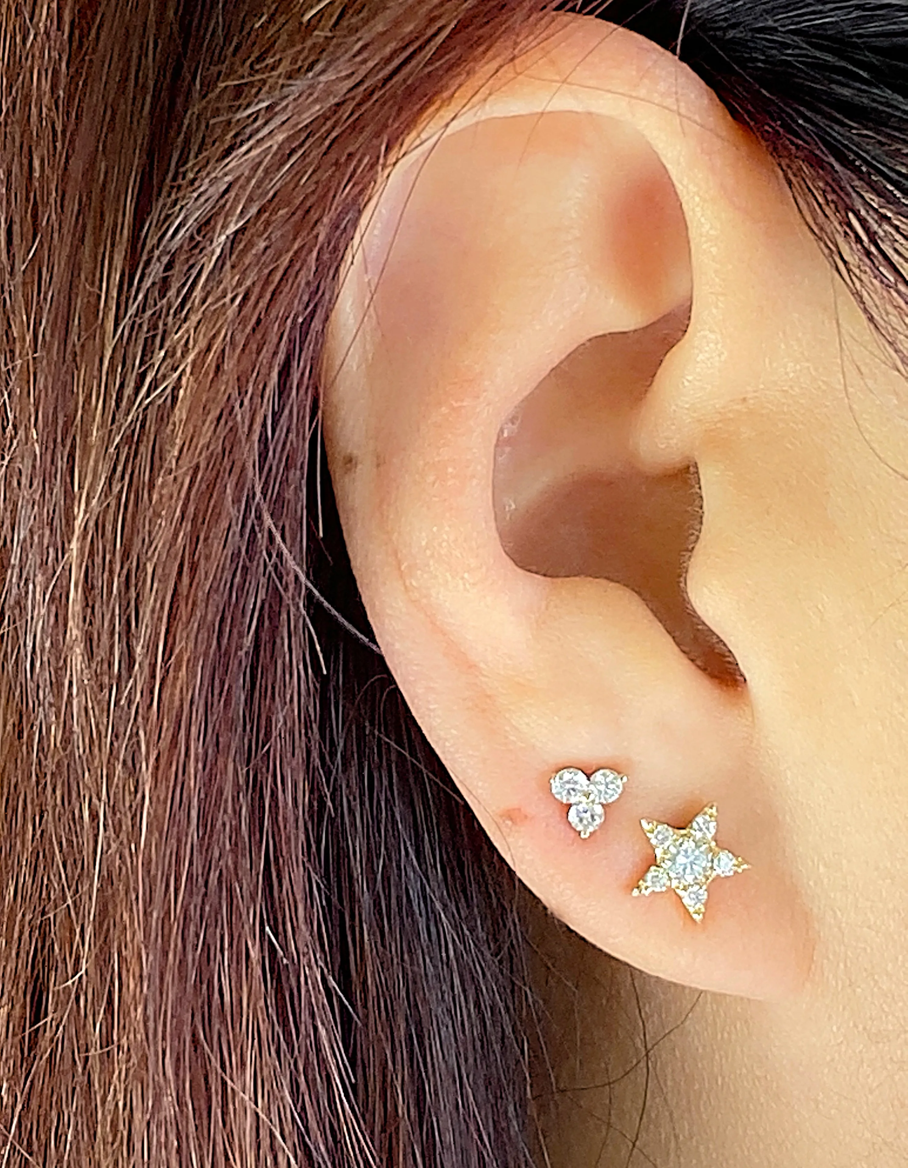 Diamond Star Earrings