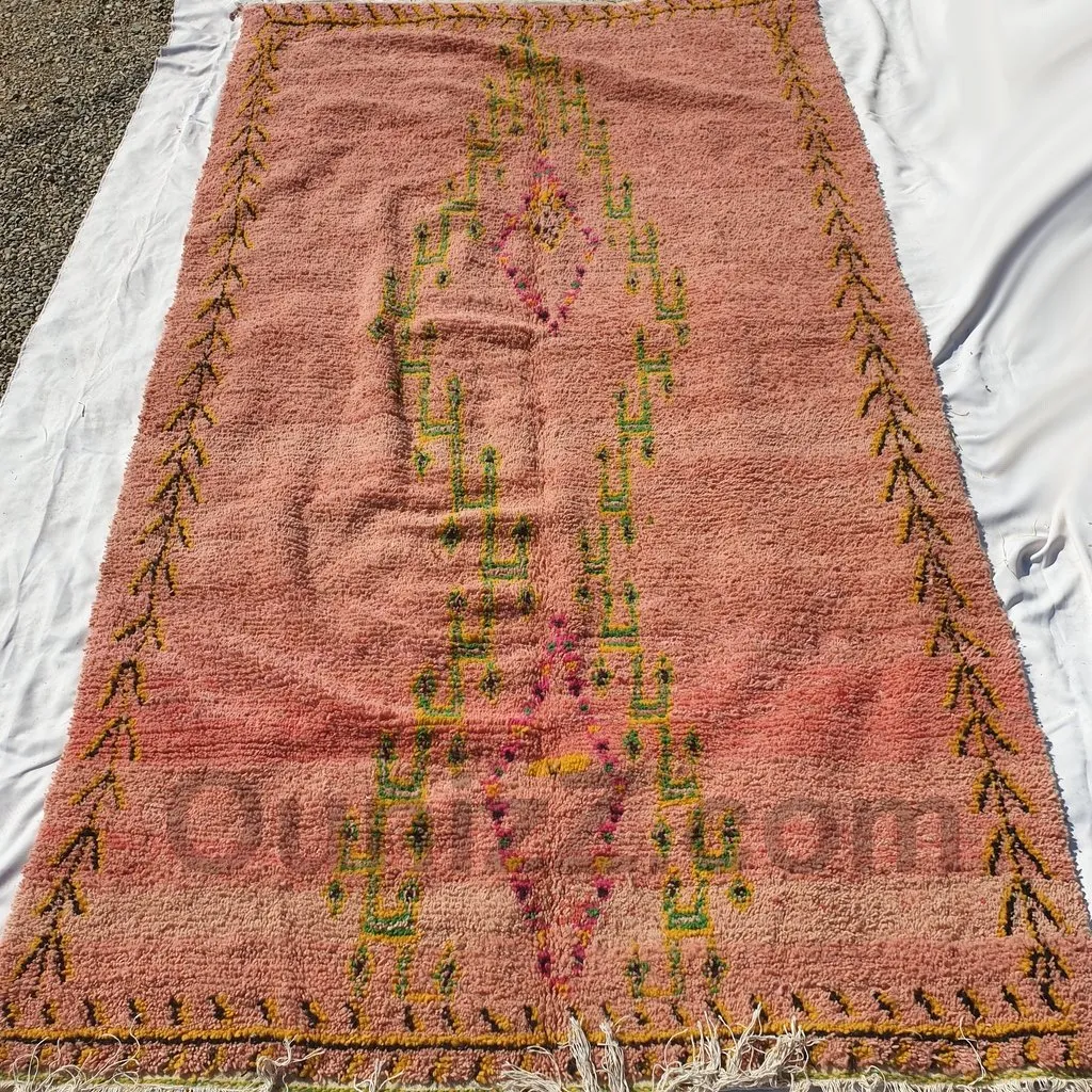 FATTOUM | 11'8x6'6 Ft | 360x202 cm | Moroccan Vintage style Rug | 100% wool handmade