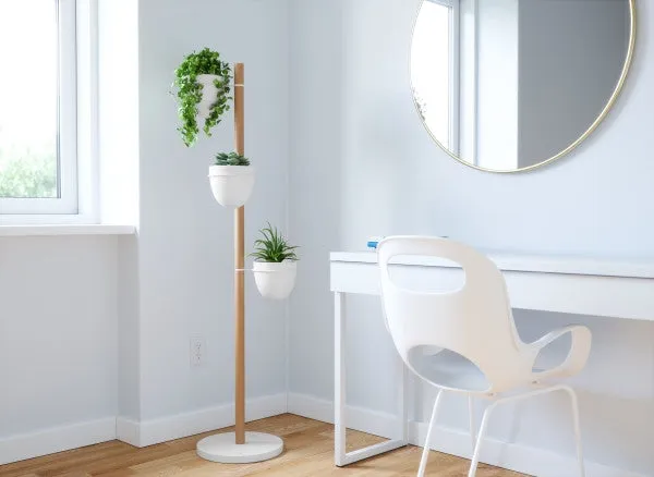 Floristand Planter - White/Natural