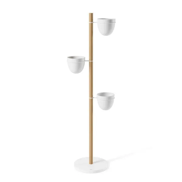 Floristand Planter - White/Natural