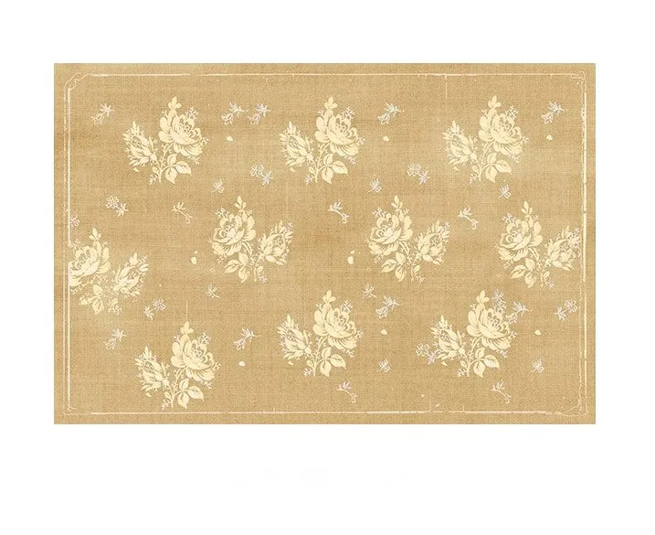 Flower Pattern French Style Modern Rugs for Dining Room, Contemporary Modern Rugs, Mid Century Modern Rugs for Interior Design, Yellow Soft Rugs under Coffee Table