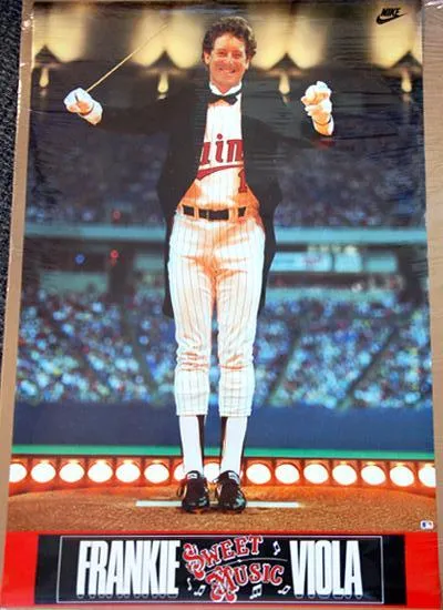 Frank Viola "Sweet Music" Minnesota Twins Poster - Nike 1988