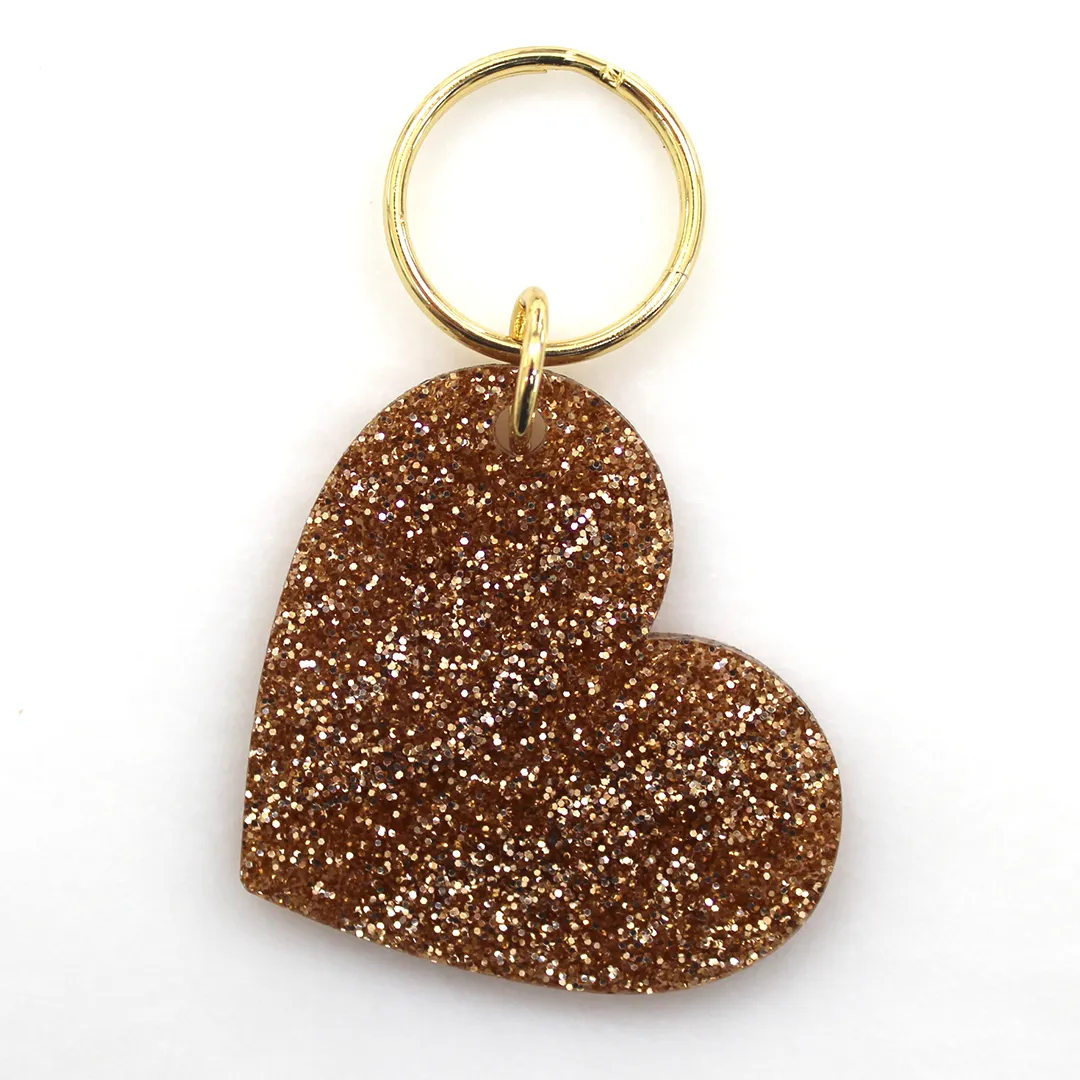 Glitter Keychain - Heart