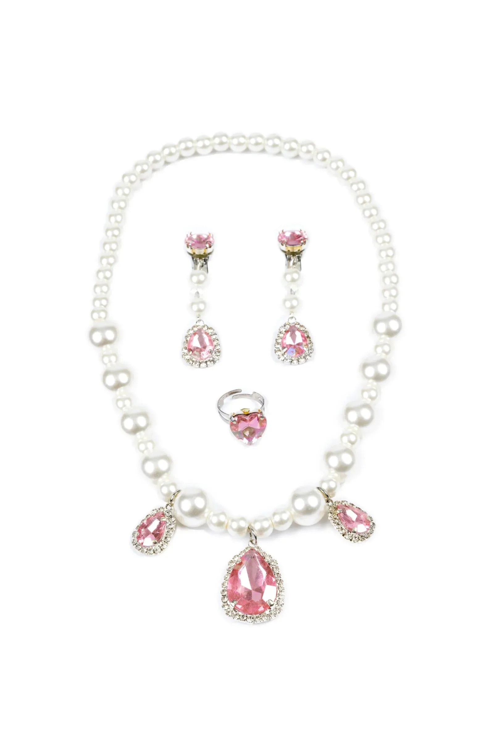 Great Pretenders The Coco Necklace, Ring & Clip On Earring Set