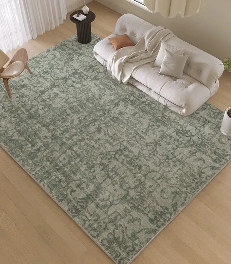 Green Soft Rugs for Living Room, Modern Rugs for Interior Design, French Style Modern Rugs for Bedroom, Contemporary Modern Rugs under Dining Room Table