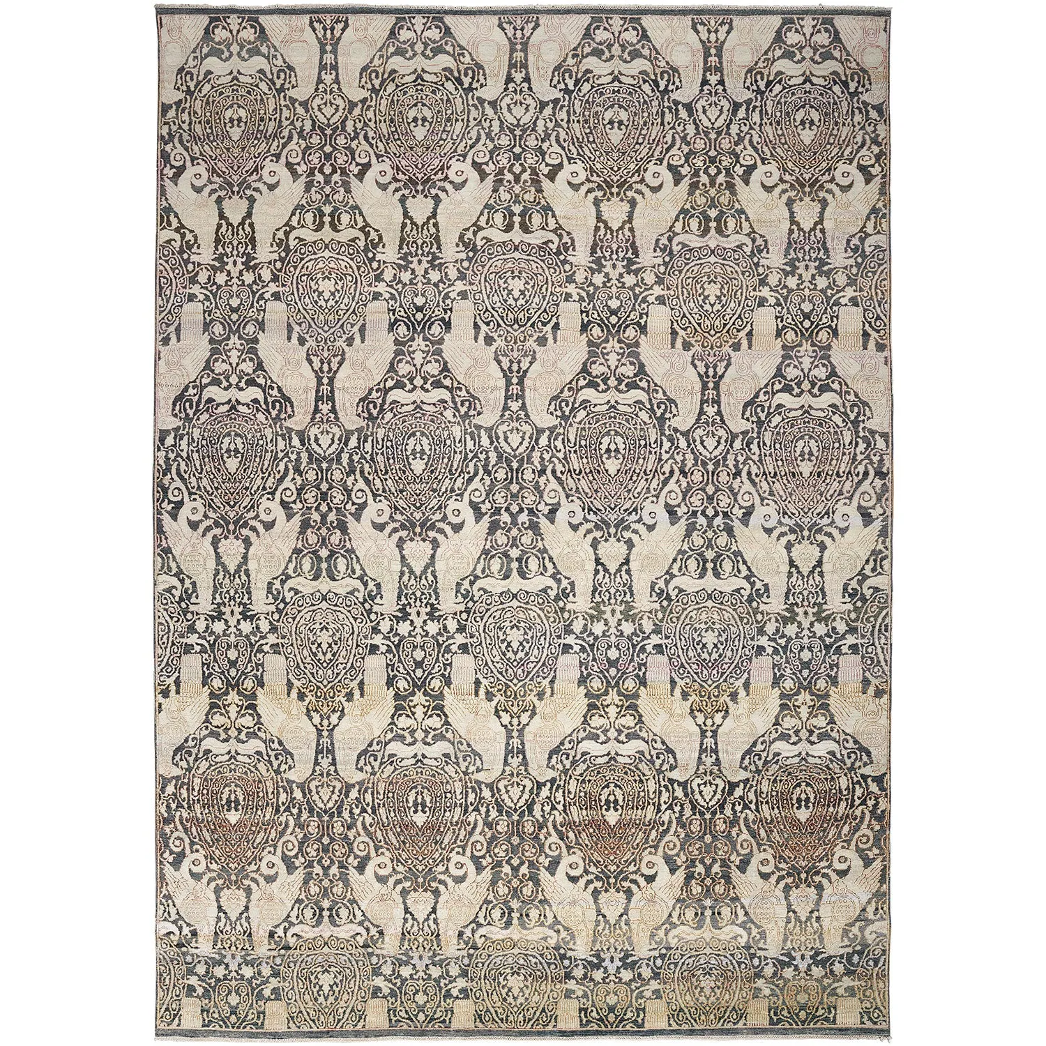 Grey Alchemy Transitional Wool Silk Blend Rug - 8'1" x 12'3"