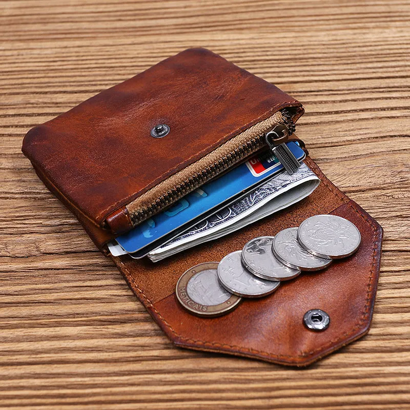 Handmade Leather Card Wallets Small Wallets