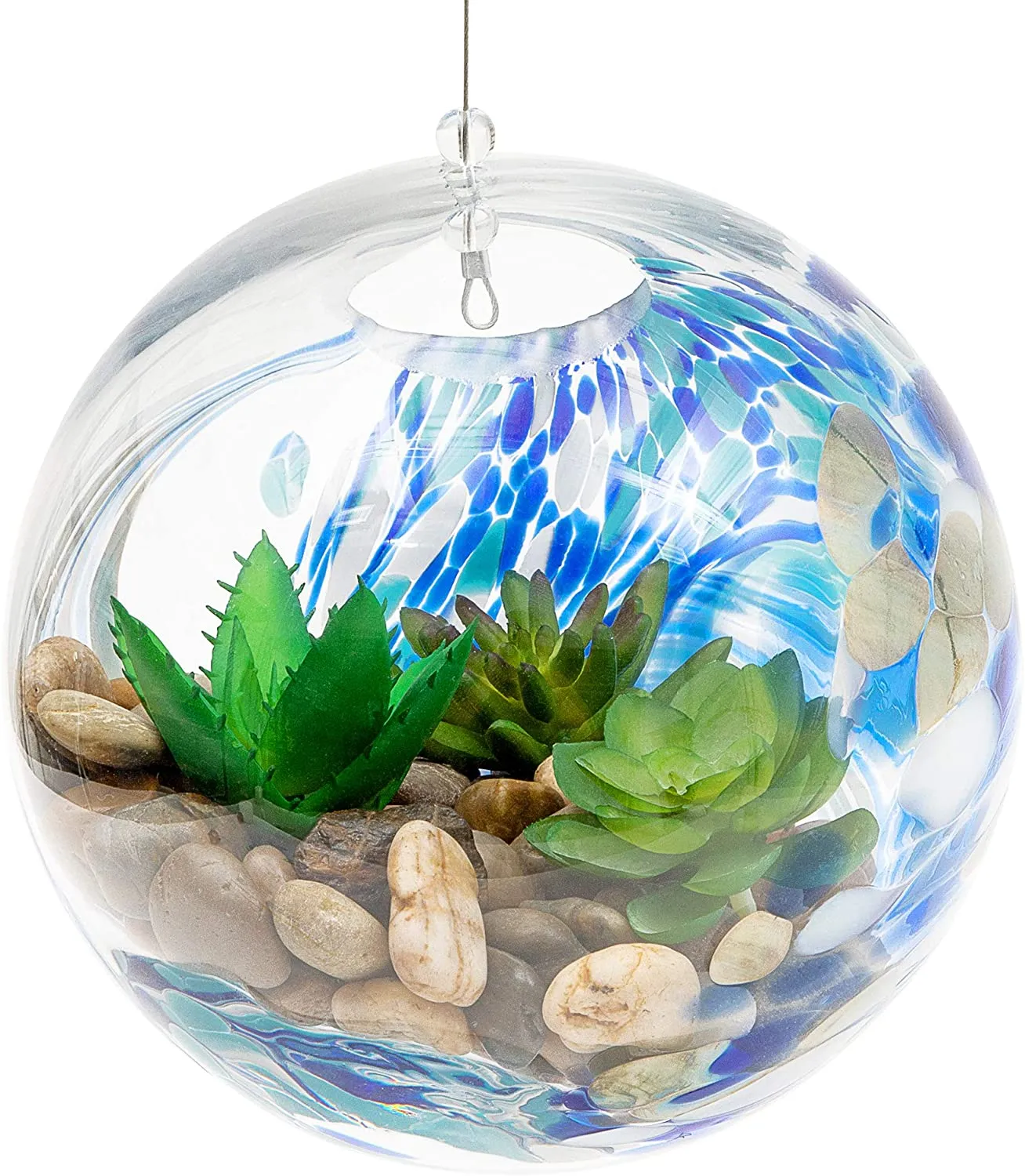 Hanging Globe Terrarium 6.7" Glass