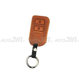 Honda Vezel Leather Key Cover Brown