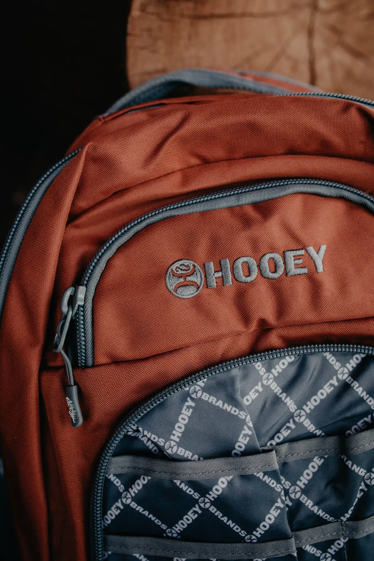 Hooey "Ox" Rust & Cream Aztec Backpack