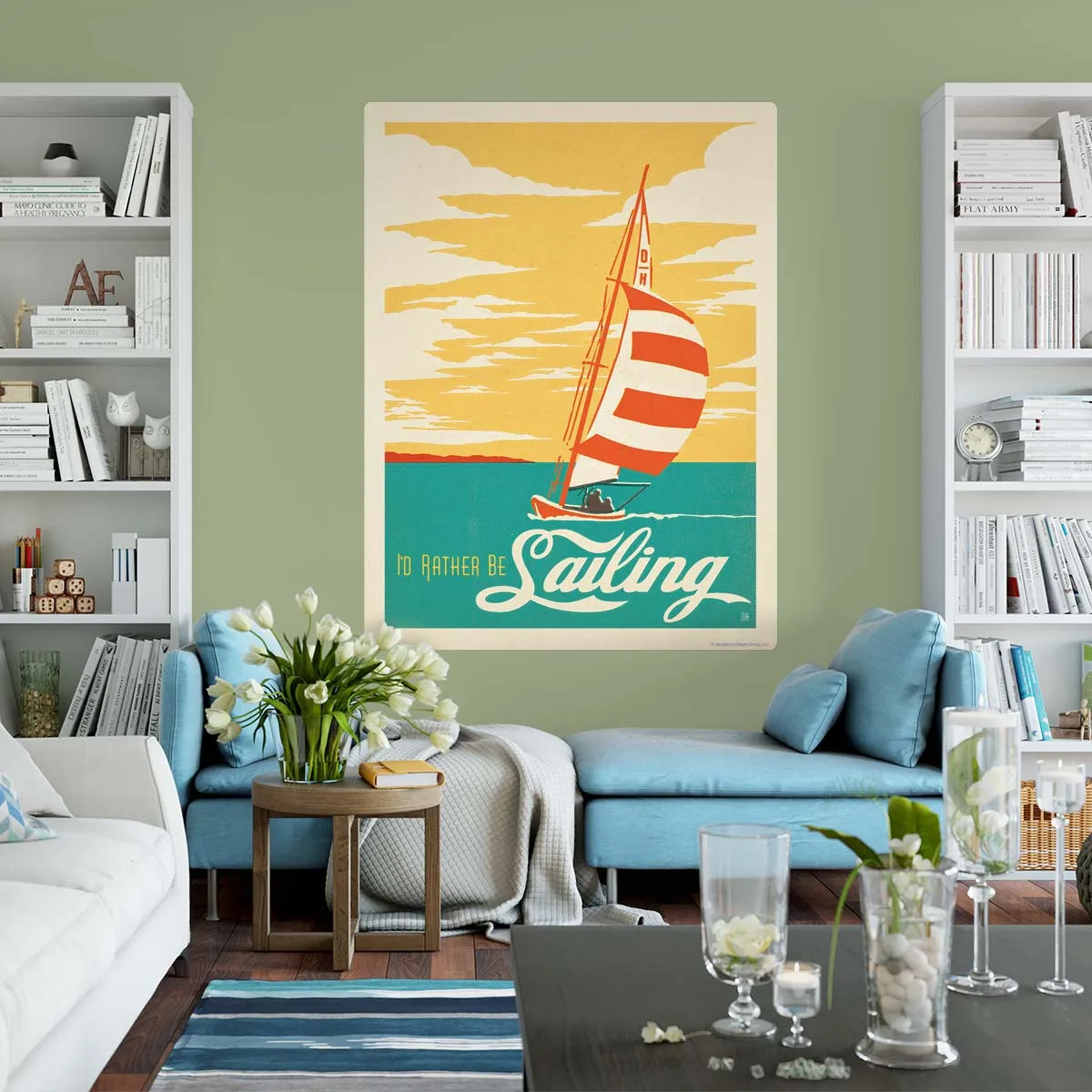 Id Rather Be Sailing Decal