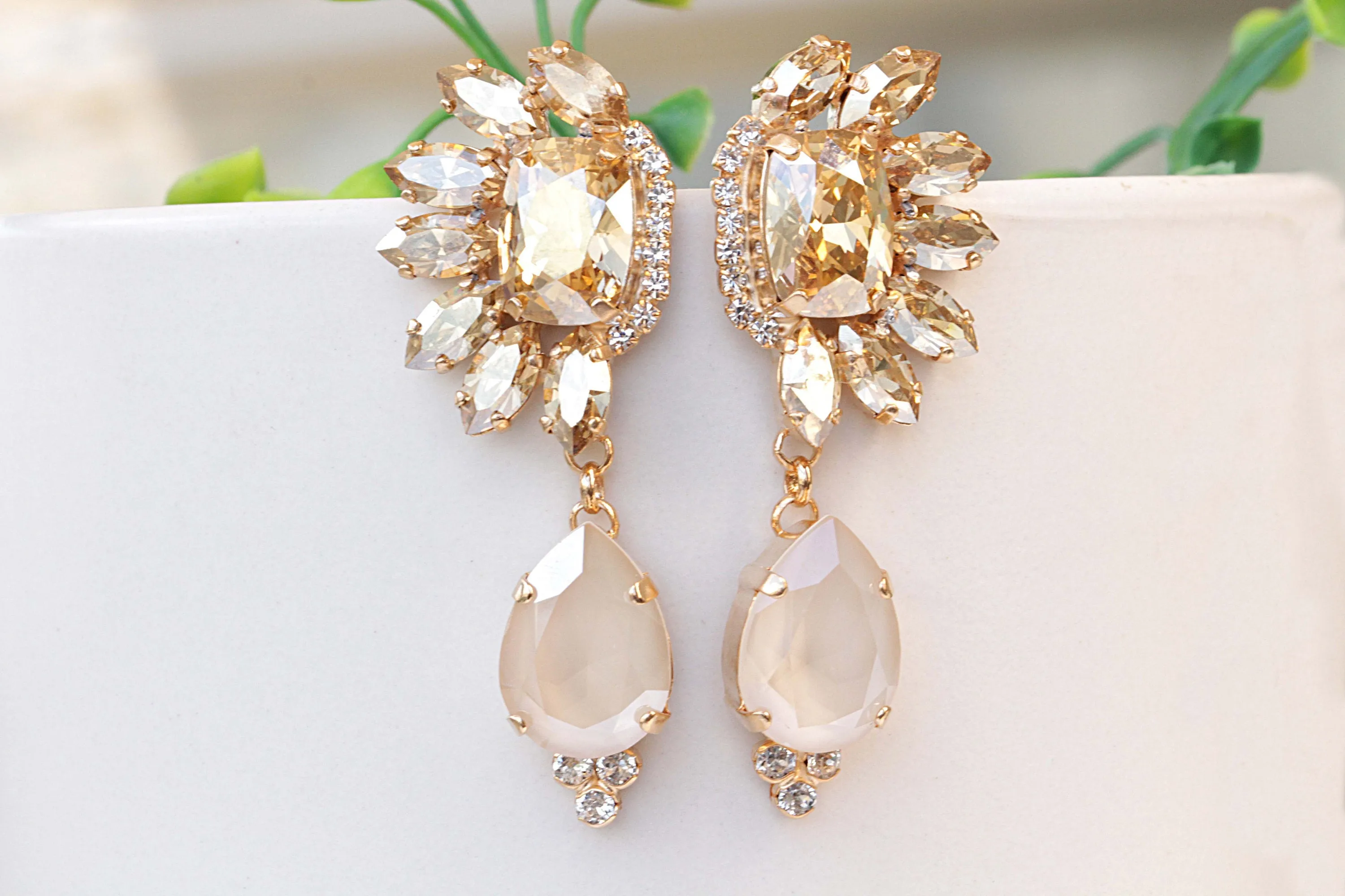 IVORY CHANDELIER EARRINGS