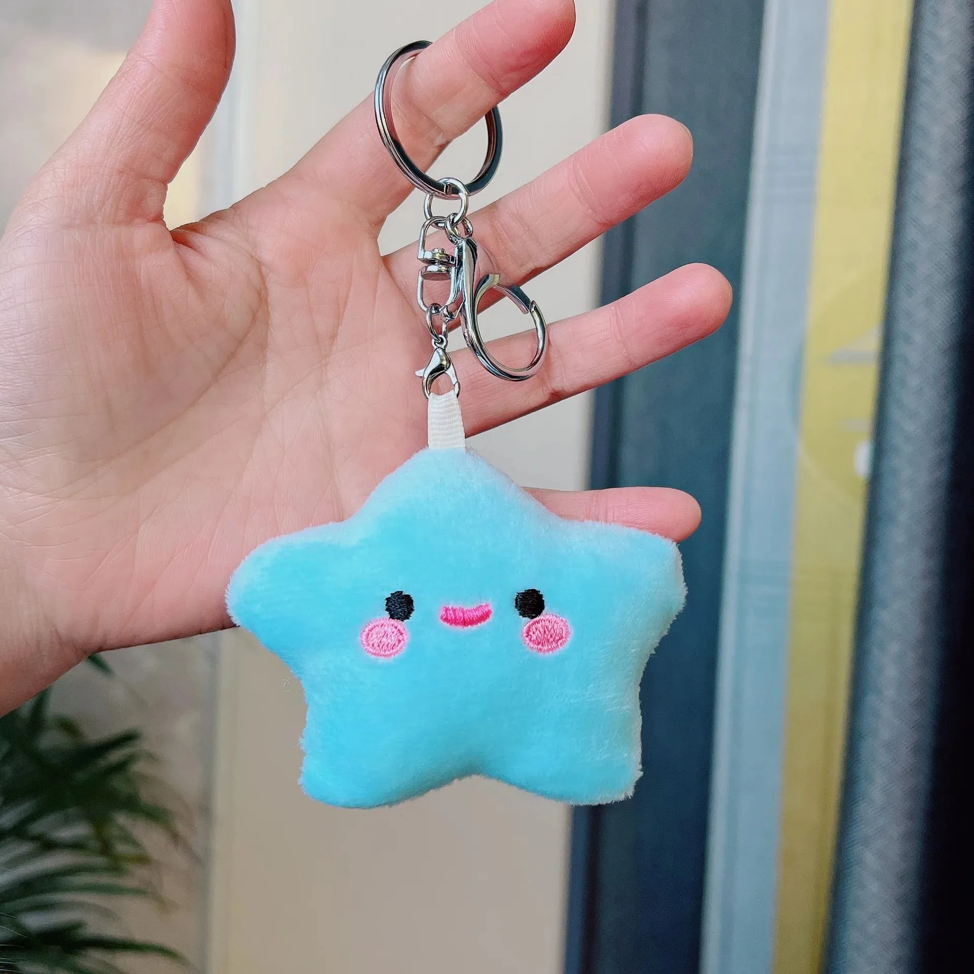 Kawaii Star Plushie Pendant Keychains