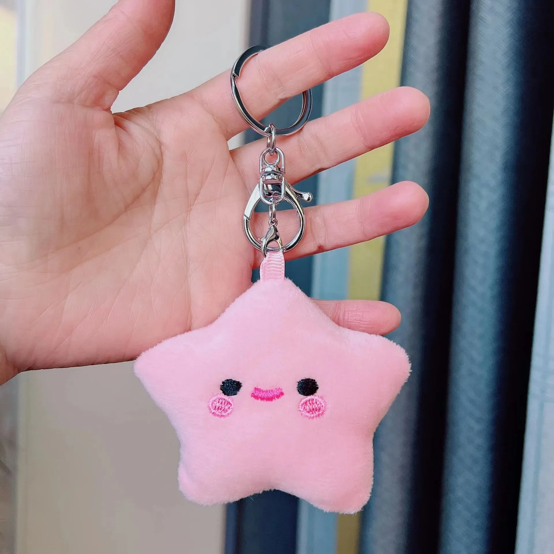 Kawaii Star Plushie Pendant Keychains