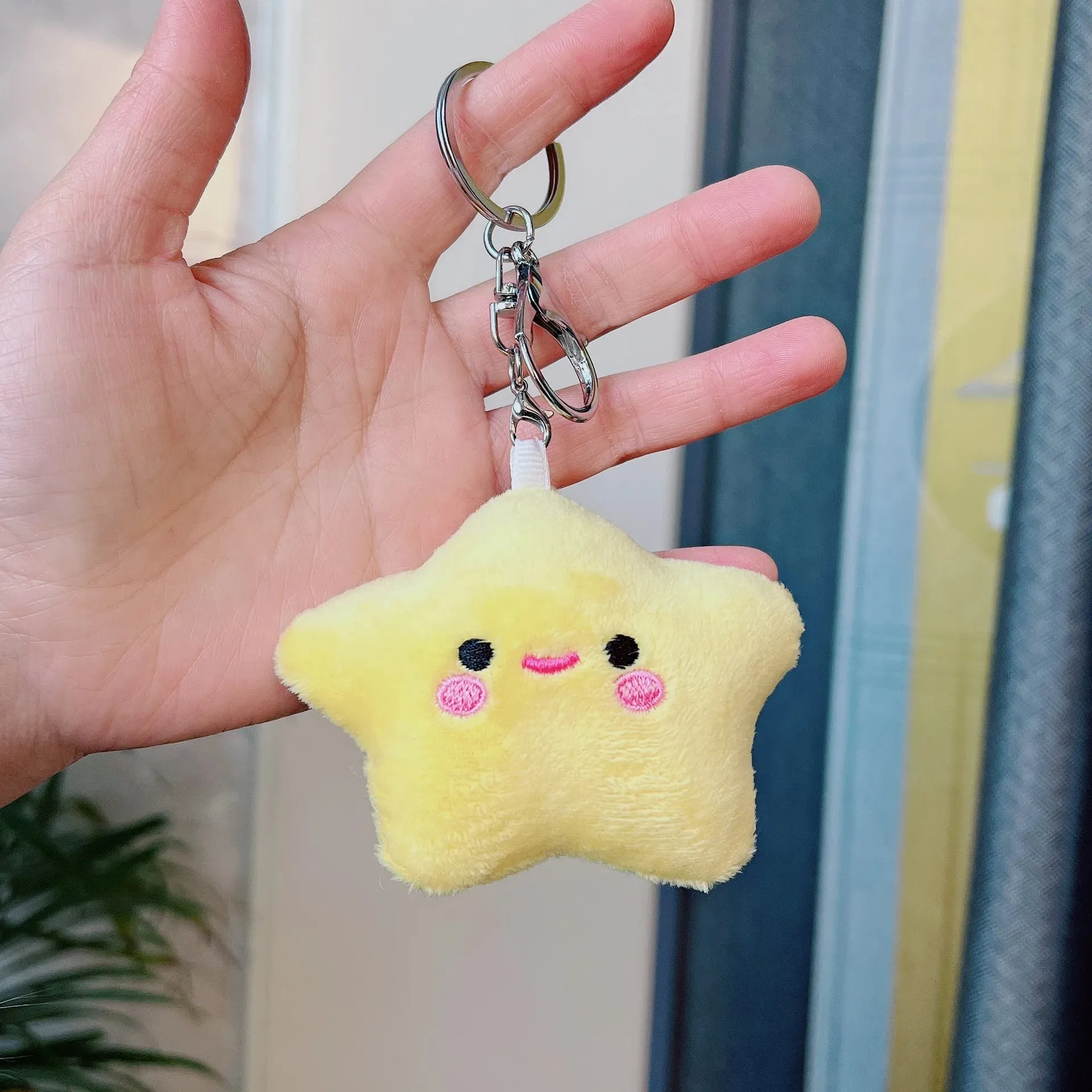 Kawaii Star Plushie Pendant Keychains