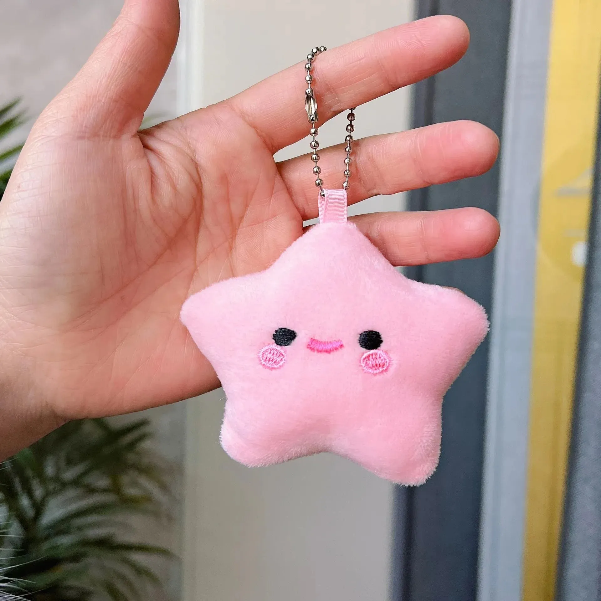 Kawaii Star Plushie Pendant Keychains