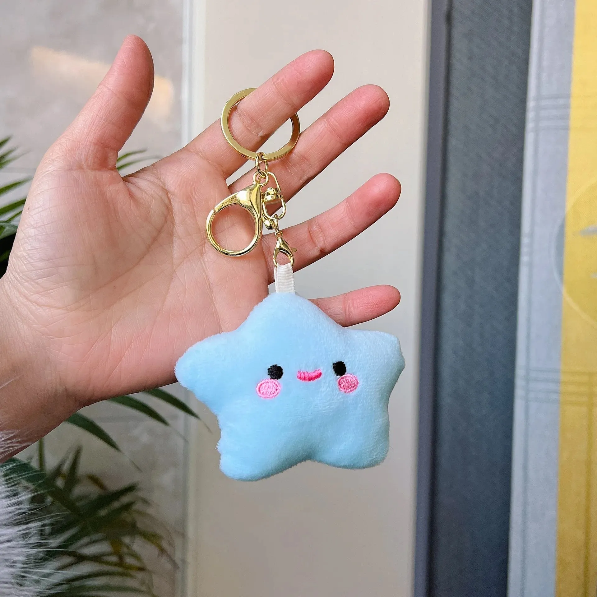 Kawaii Star Plushie Pendant Keychains