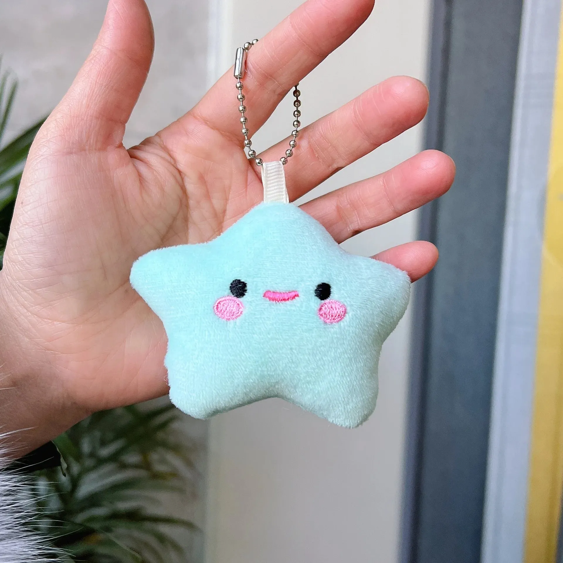 Kawaii Star Plushie Pendant Keychains