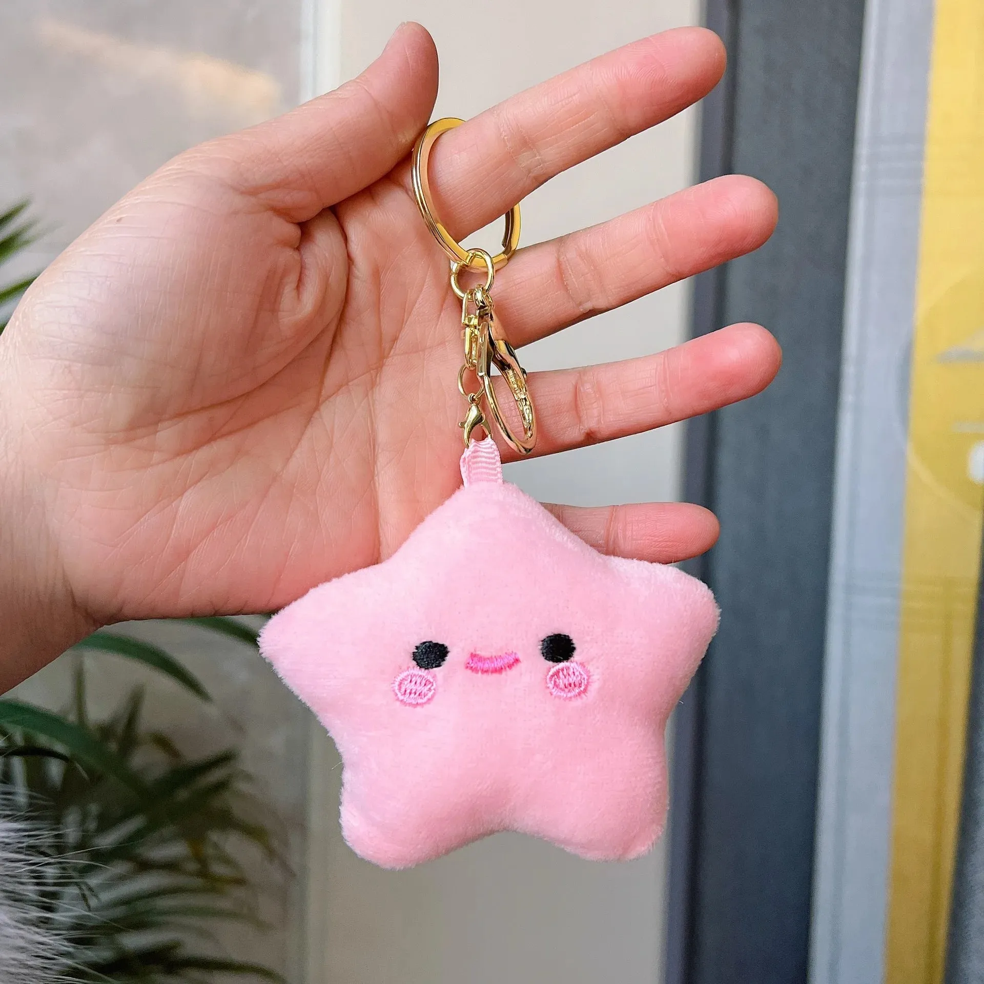 Kawaii Star Plushie Pendant Keychains