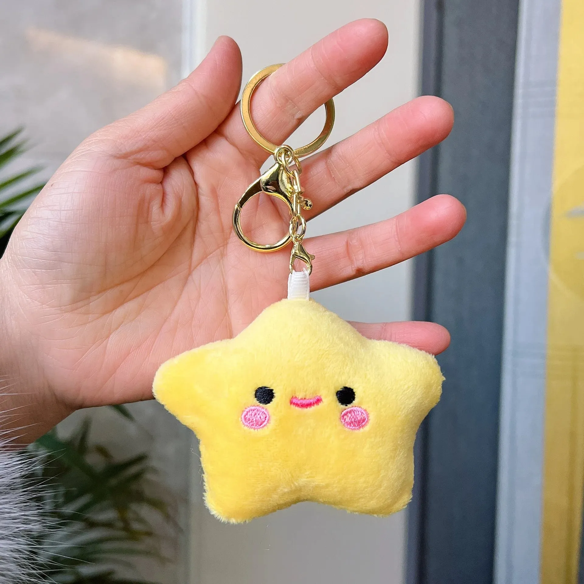 Kawaii Star Plushie Pendant Keychains