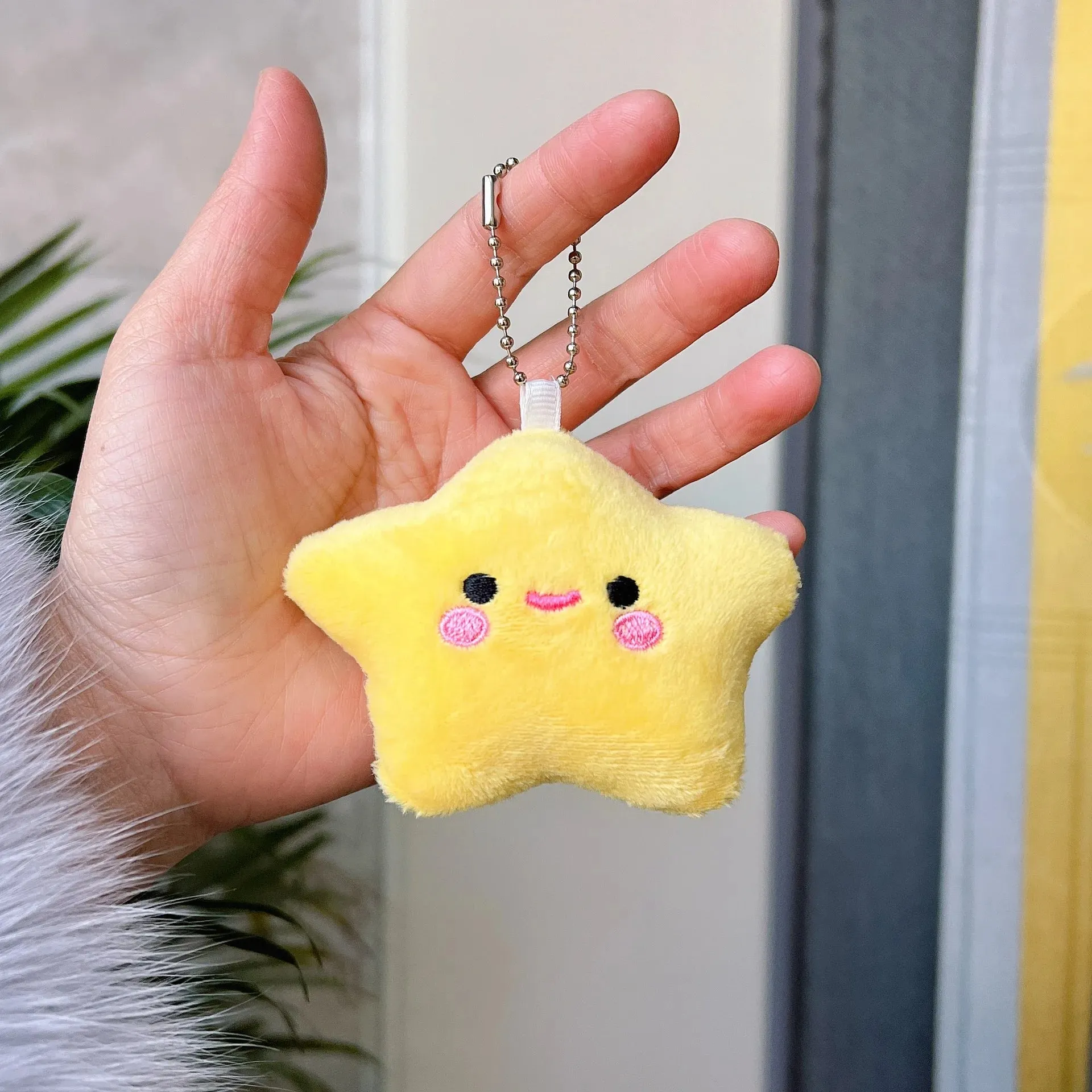 Kawaii Star Plushie Pendant Keychains