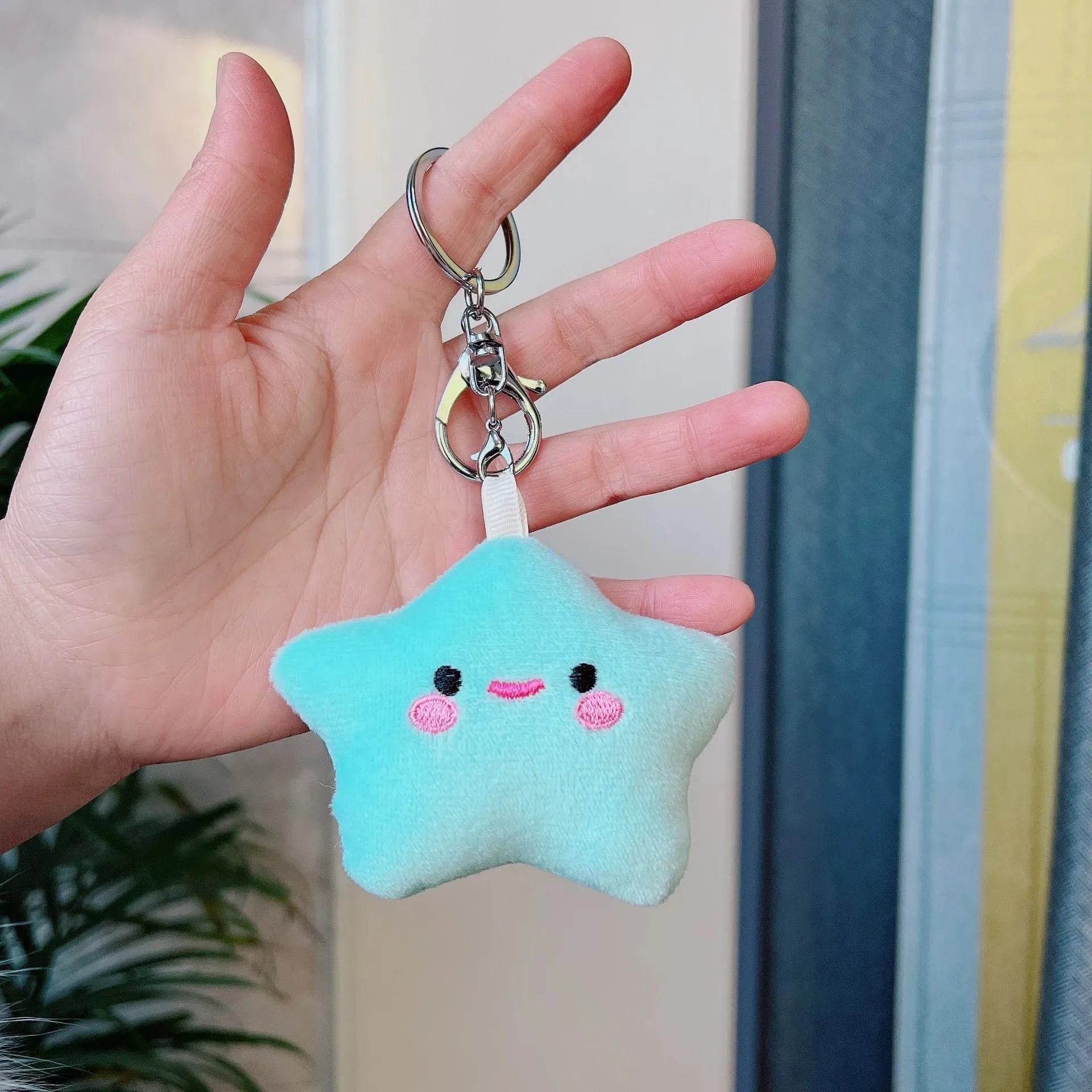 Kawaii Star Plushie Pendant Keychains