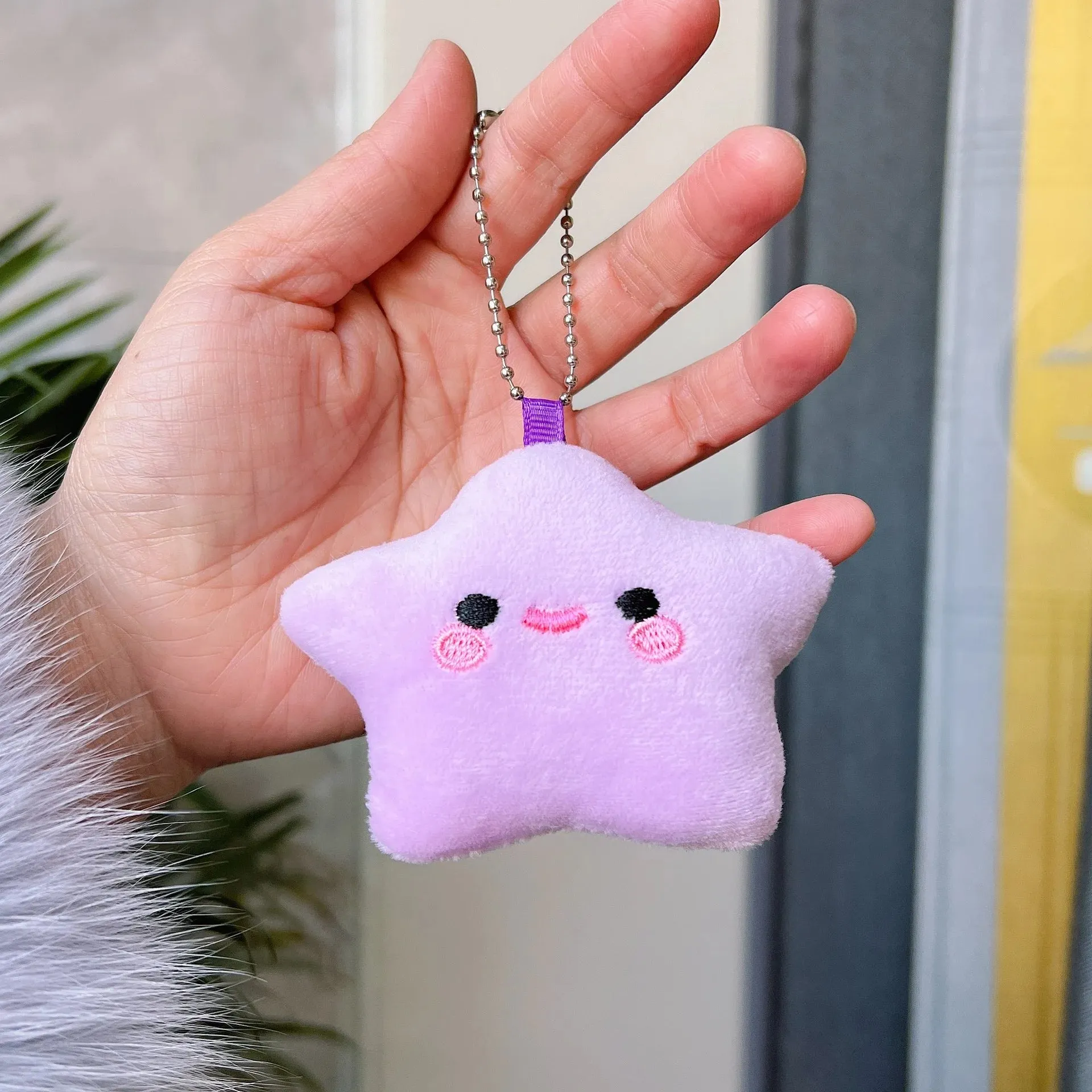 Kawaii Star Plushie Pendant Keychains