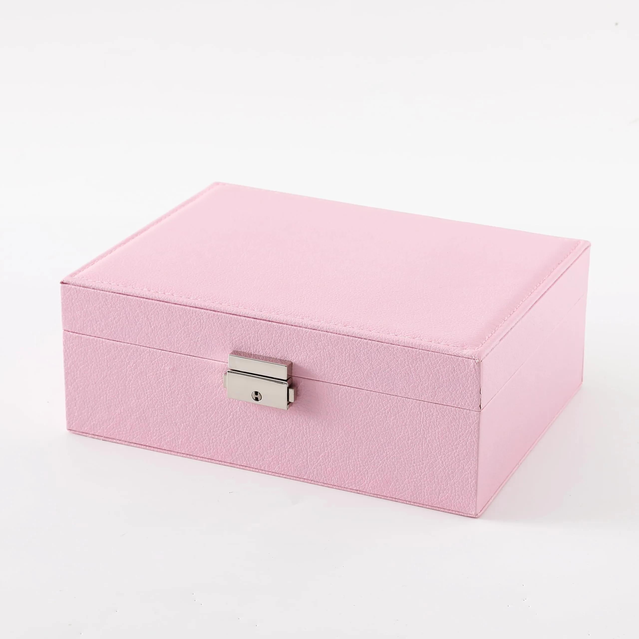 Kuber Industries Pack of 4 Mini Jewelry Box | Travel Jewellery Organizer Storage Box | Portable Case for Rings Earrings| Portable Jewelry Organizer | Proposal Gifts for Women Girl |YXX-026 | Pink