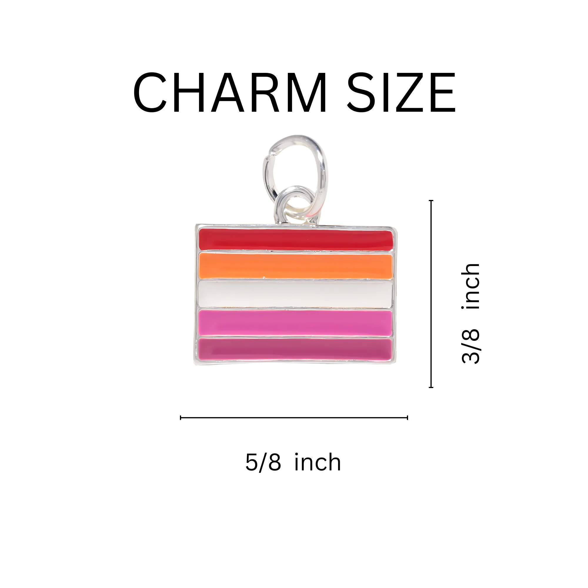 Lesbian Sunset Flag Charms