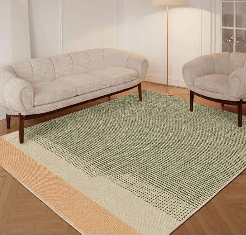 Living Room Modern Rug Ideas, Bedroom Floor Rugs, Contemporary Abstract Rugs for Dining Room, Green Abstract Rugs for Living Room