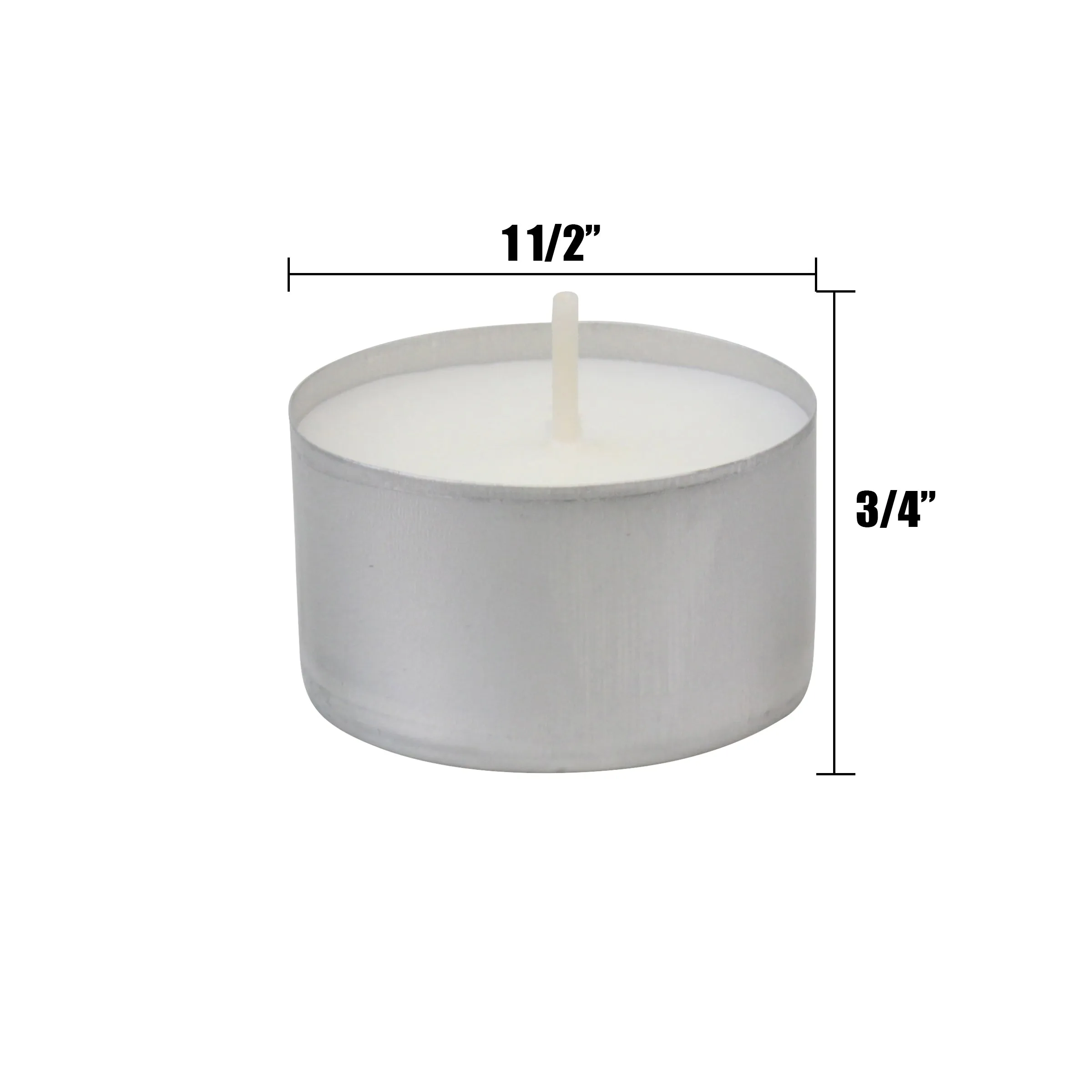 Long Burning Tealight Candles, 6 to 7 Hour Extended Burn Time, White, Unscented, Bulk 300-Pack