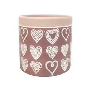 Love Sketch Planter - Dark Pink (13.5cm)