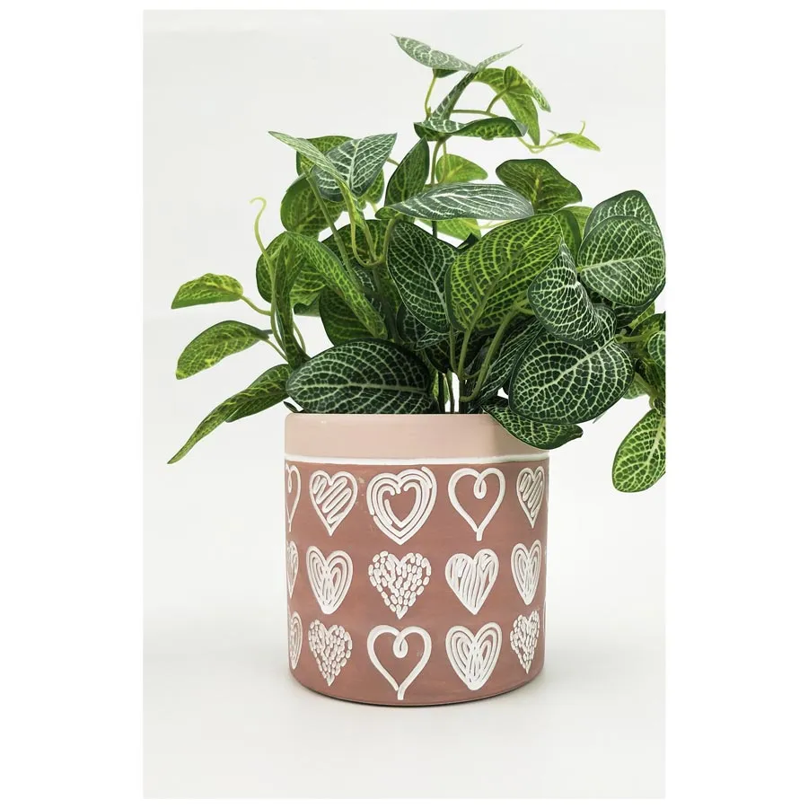 Love Sketch Planter - Dark Pink (13.5cm)