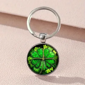 Lucky Clover Keychain Stylish Charm for Bag or Backpack