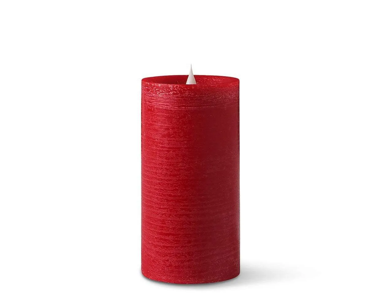 Lys Flameless Candle, Set of 3 - Red