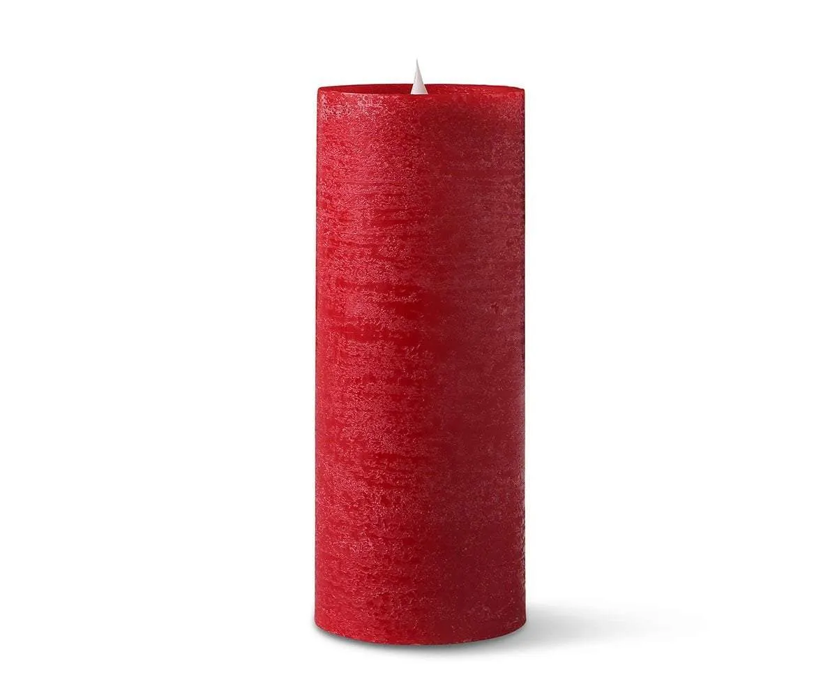 Lys Flameless Candle, Set of 3 - Red