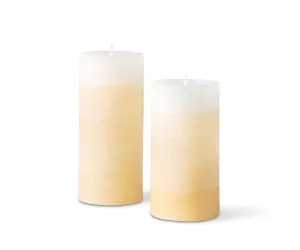 Lys Flameless Candles, Set of 2 - Peach Ombre