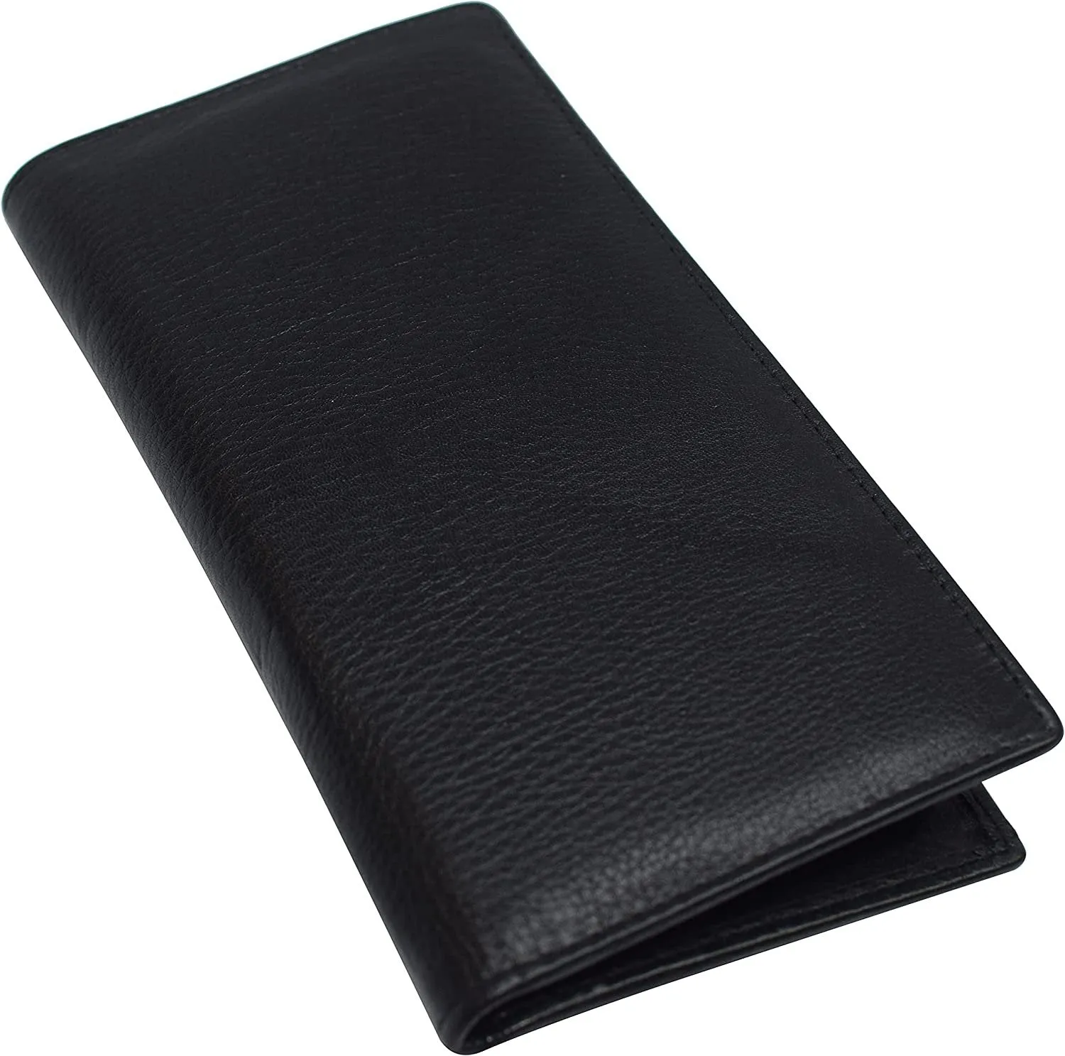 Marshal Cowhide Leather Basic Checkbook Cover RFID Blocking for Men Women