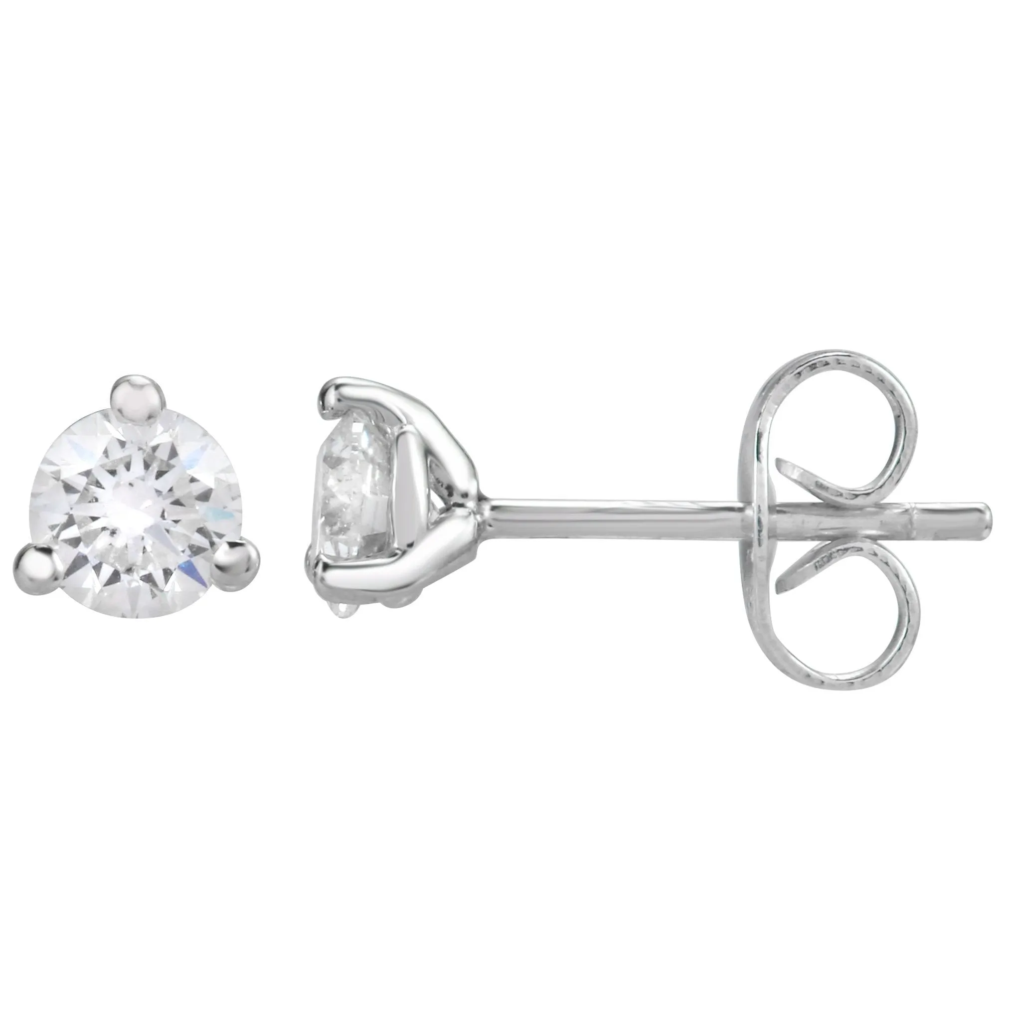 Martini Solitaire Studs 1/2 Carat