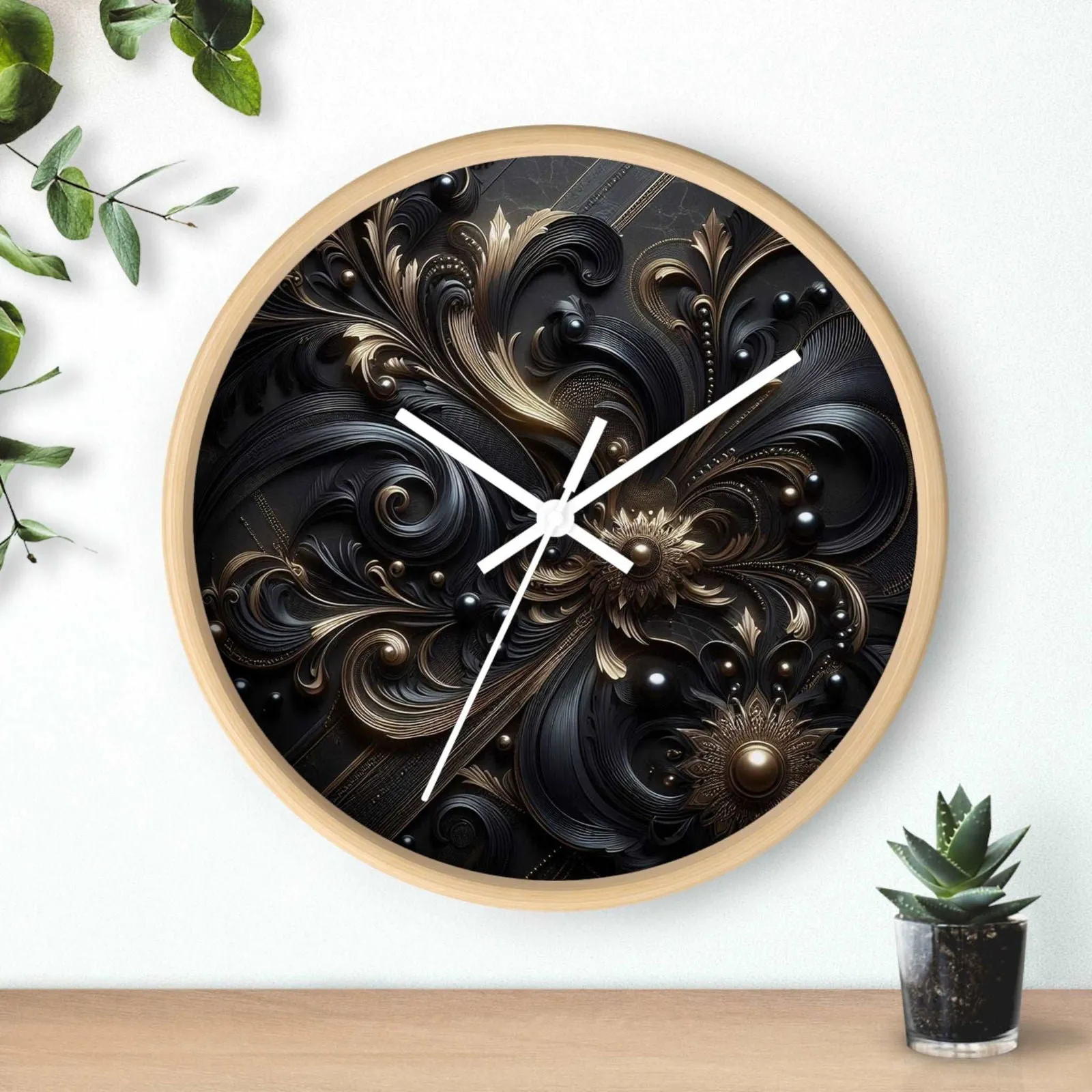 Memento Mori Wall Clock