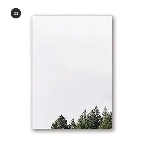 Misty Forest Landscape Wall Art Fine Art Canvas Prints Minimalist Nature Pictures Of Calm For Living Room Dining Room Modern Home Office Decor