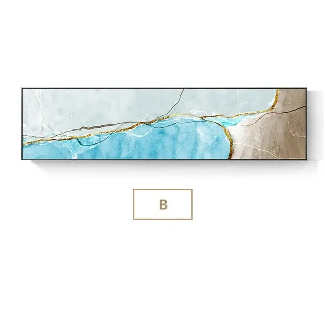 Modern Abstract Elements Geomorphic Wall Art Fine Art Canvas Prints Wide Format Nordic Style Pictures For Bedroom Living Room Contemporary Home Styling