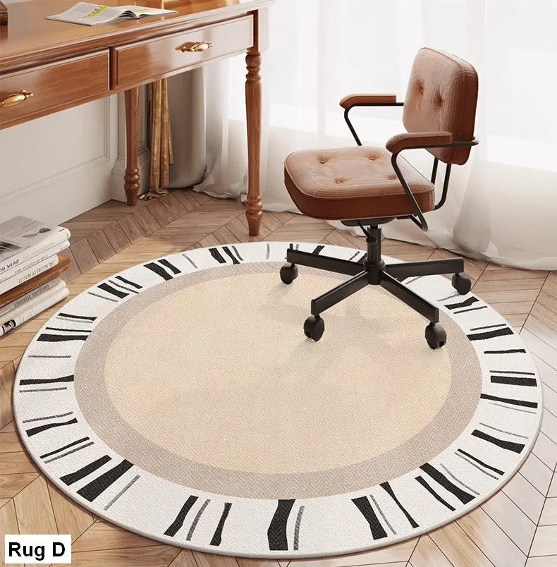 Modern Round Rugs for Bedroom, Circular Modern Rugs under Dining Room Table, Contemporary Round Rugs, Geometric Modern Rug Ideas for Living Room